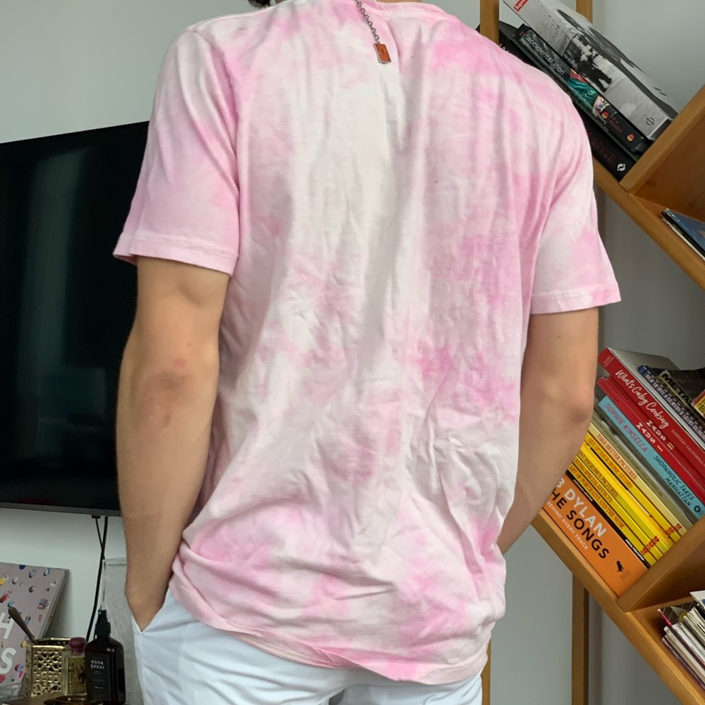 Pink tye dye boohoo tee